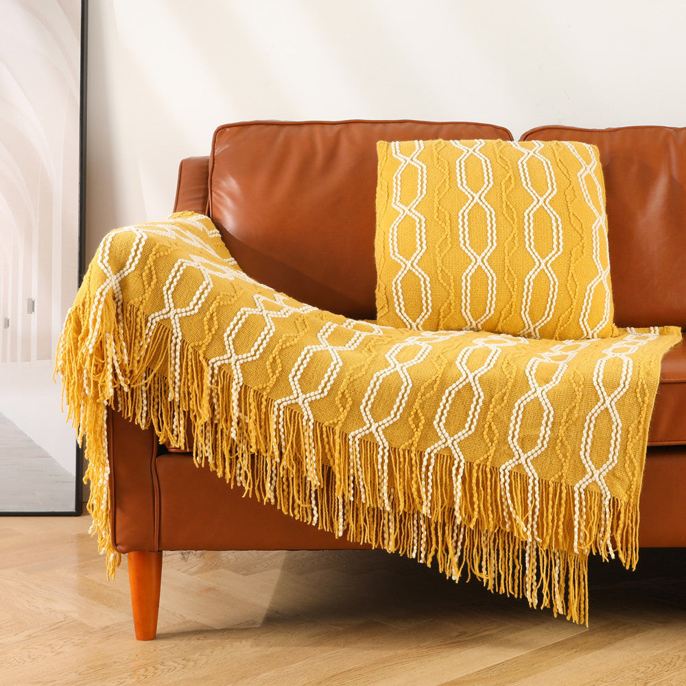Couverture Texturée Design Géométrique pour Femme 1