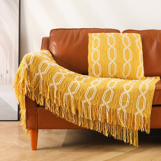 Couverture Texturée Design Géométrique pour Femme 1