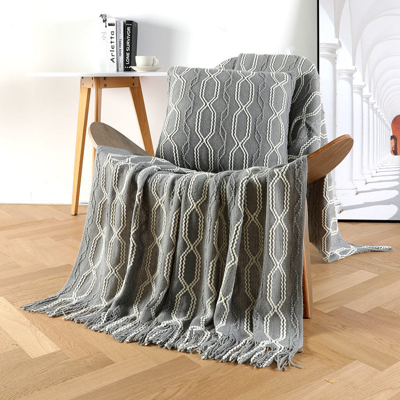 Couverture Texturée Design Géométrique pour Femme 7