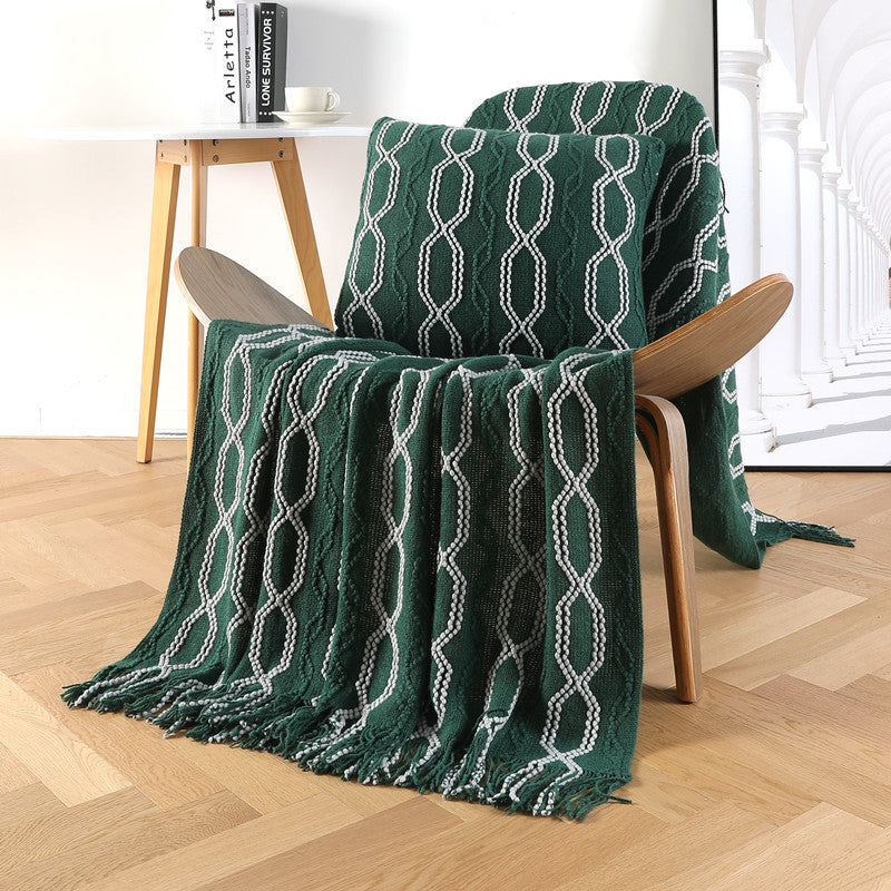 Couverture Texturée Design Géométrique pour Femme 9