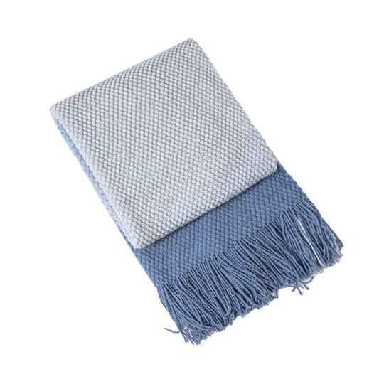 Couverture Texturée à Franges pour Femme Style Confort et Décoration 5