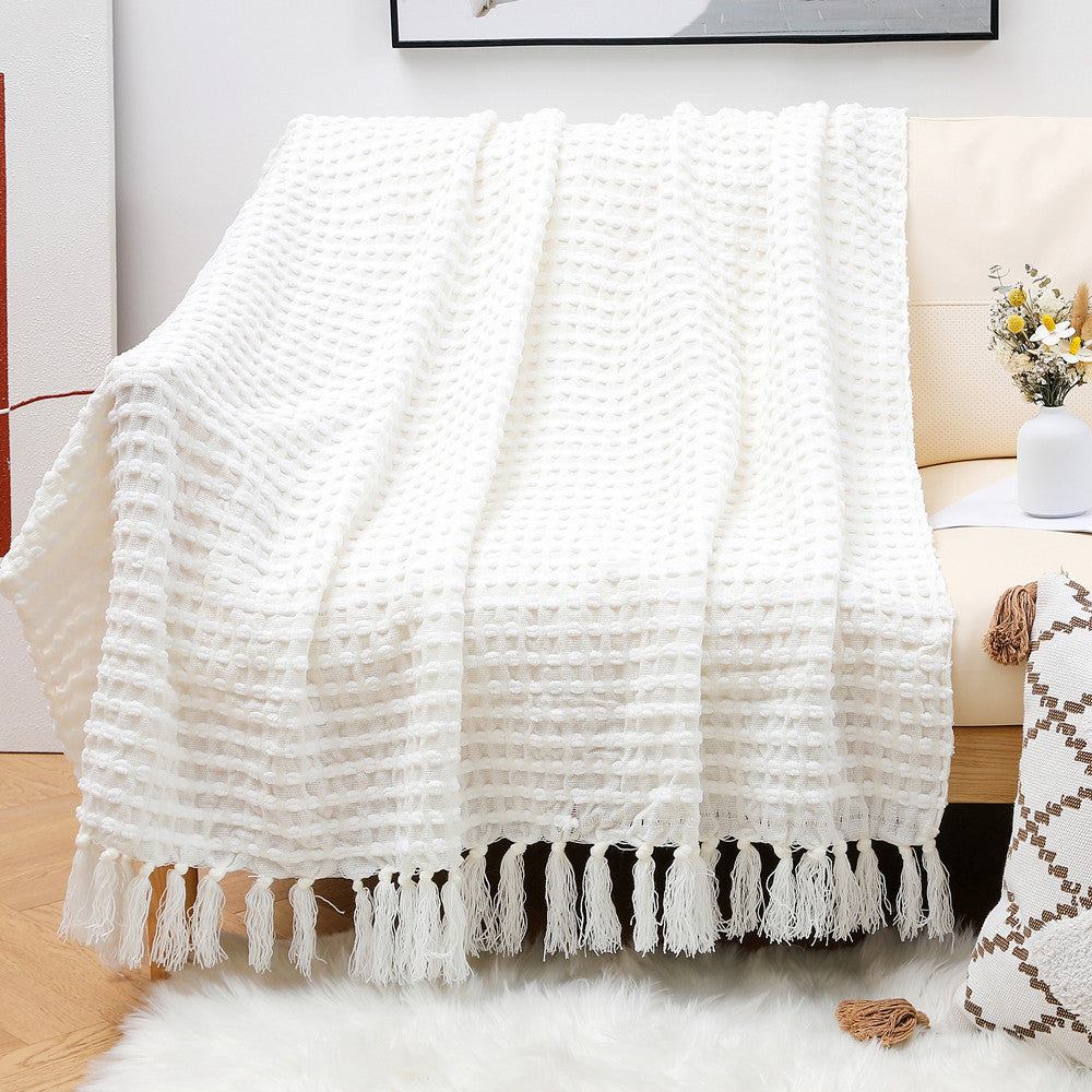 Couverture Texturée en Coton pour Femme Style Confort 10