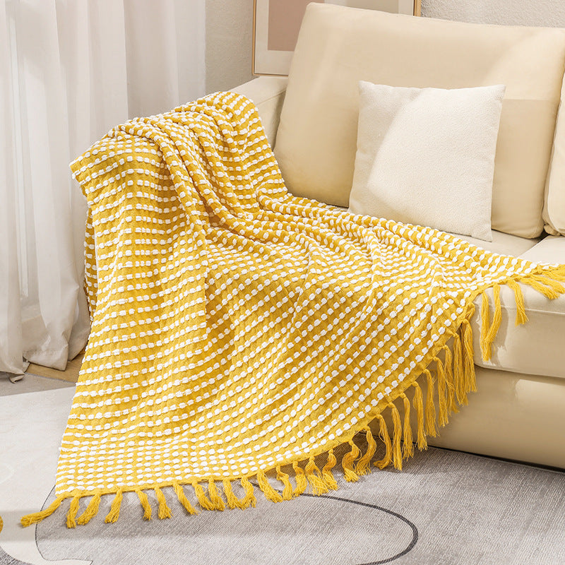 Couverture Texturée en Coton pour Femme Style Confort 11