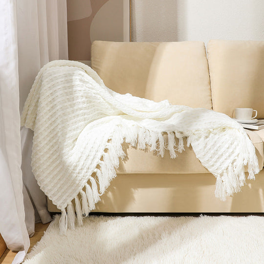 Couverture Texturée en Coton pour Femme Style Confort 2