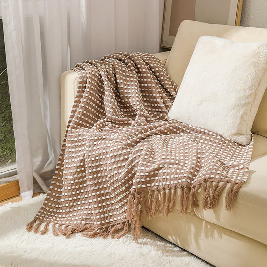 Couverture Texturée en Coton pour Femme Style Confort 6
