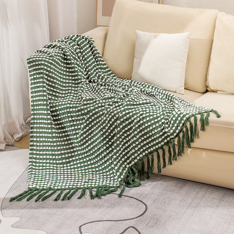 Couverture Texturée en Coton pour Femme Style Confort 8