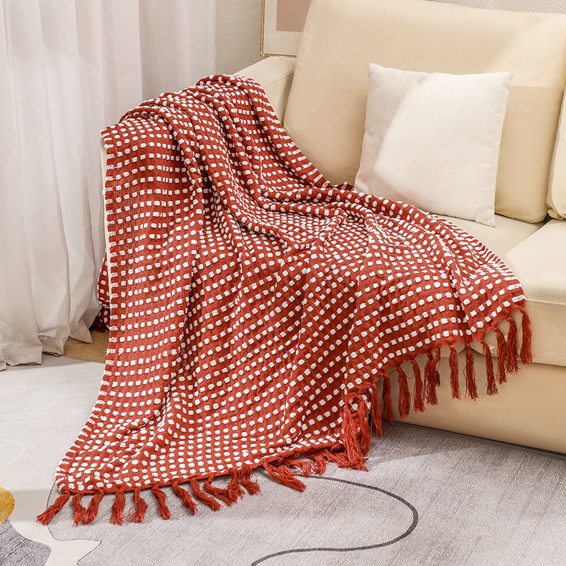Couverture Texturée en Coton pour Femme Style Confort 9