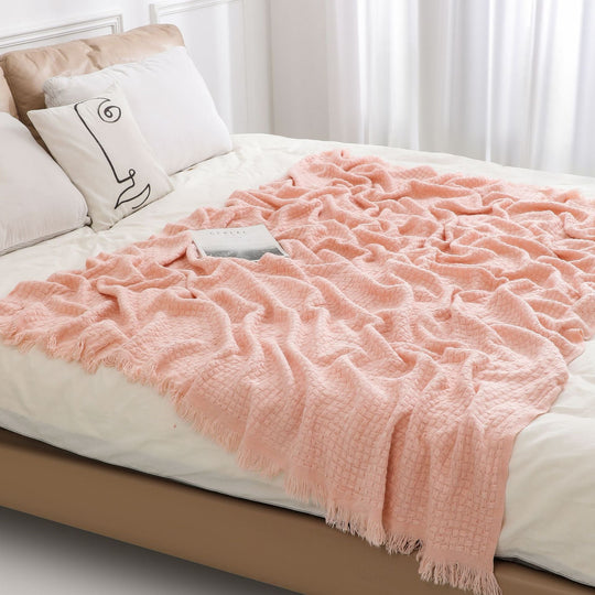 Couverture Texturée pour Femme Style Confort Moderne 3