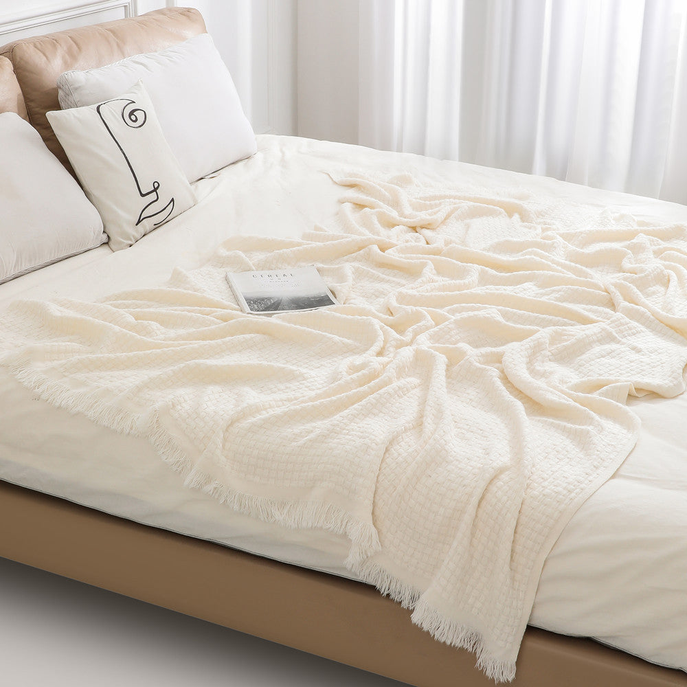 Couverture Texturée pour Femme Style Confort Moderne 4