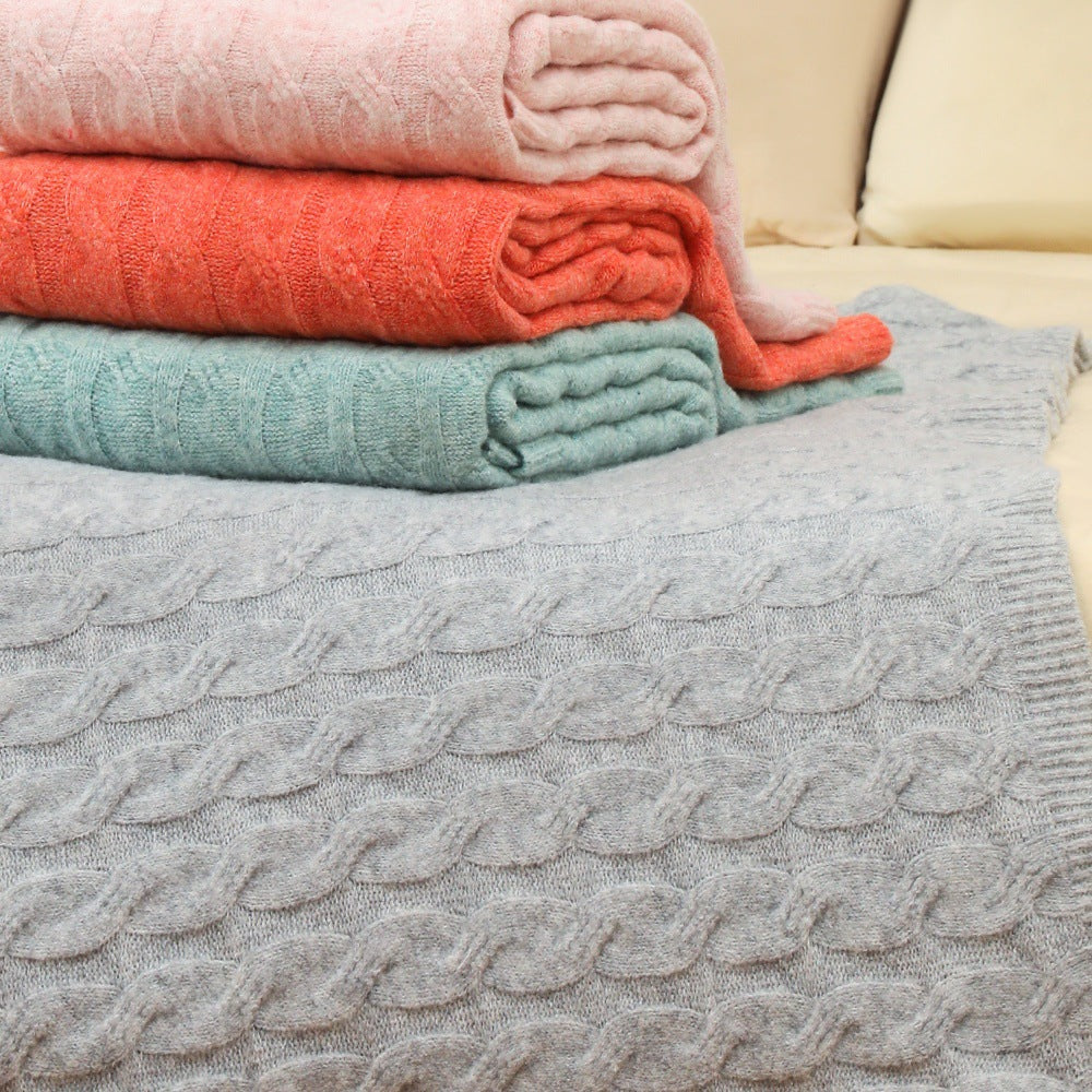 Couverture Tricotée Confortable pour Femme Style Moderne 1