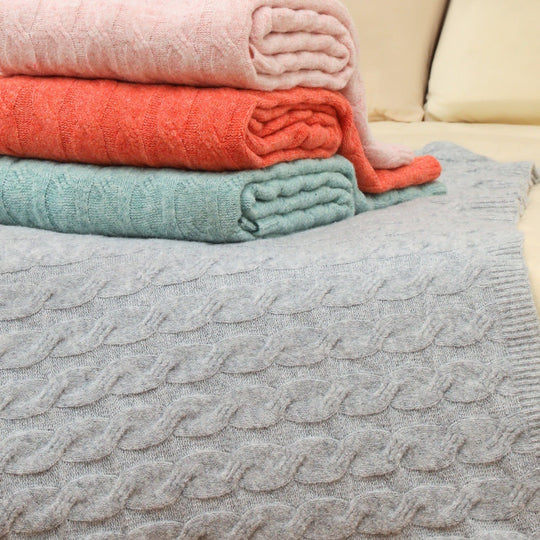 Couverture Tricotée Confortable pour Femme Style Moderne 1