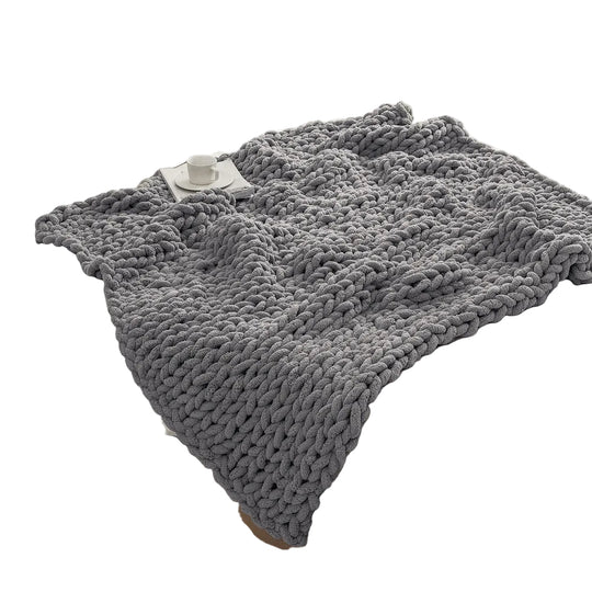 Couverture Tricotée Épaisse Unisexe Style Confort 0