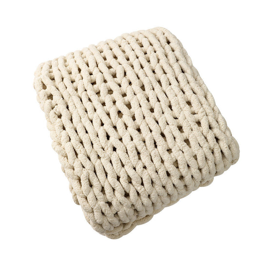Couverture Tricotée Épaisse Unisexe Style Confort 5