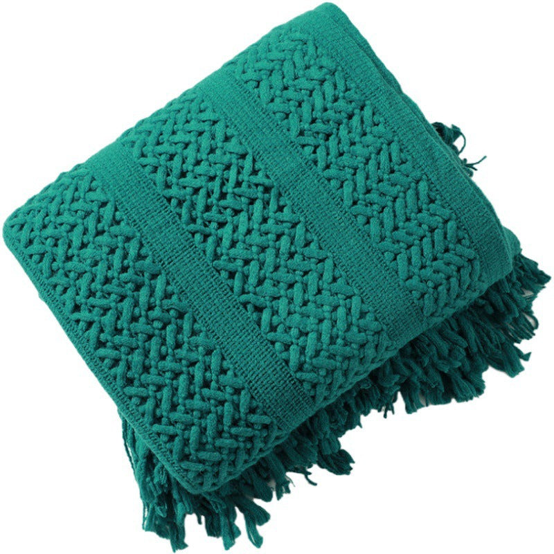 Couverture à franges pour femme style artisanal 4