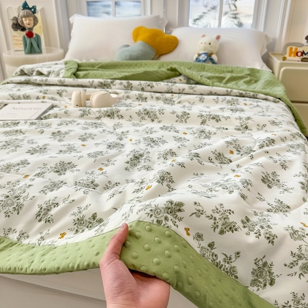 Couverture d'Été Légère Motif Floral pour Chambre à Coucher 3