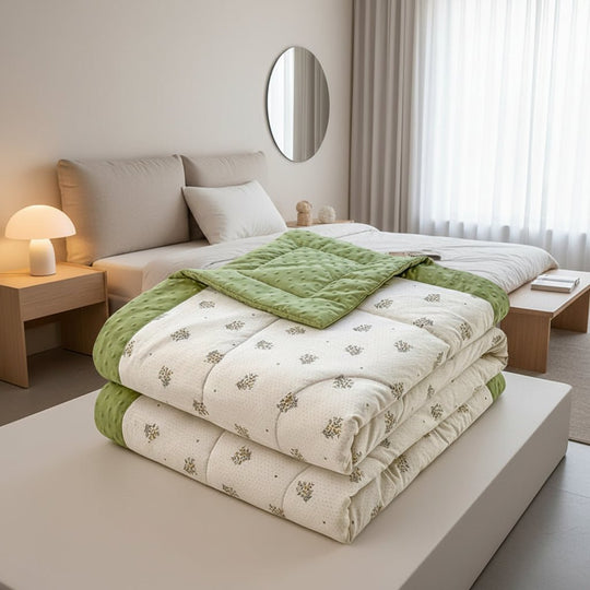 Couverture d'Été Légère Motif Floral pour Chambre à Coucher 5