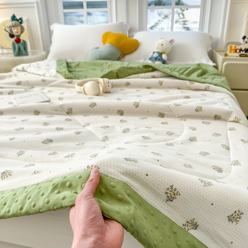 Couverture d'Été Légère Motif Floral pour Chambre à Coucher 7