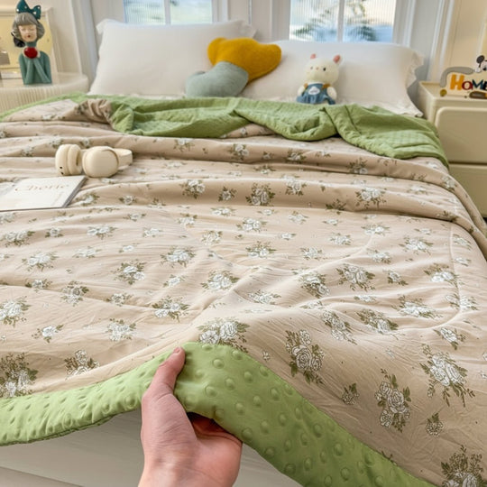 Couverture d'Été Légère Motif Floral pour Chambre à Coucher 8
