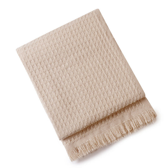 Couverture en tricot texturé pour femme style confortable 5