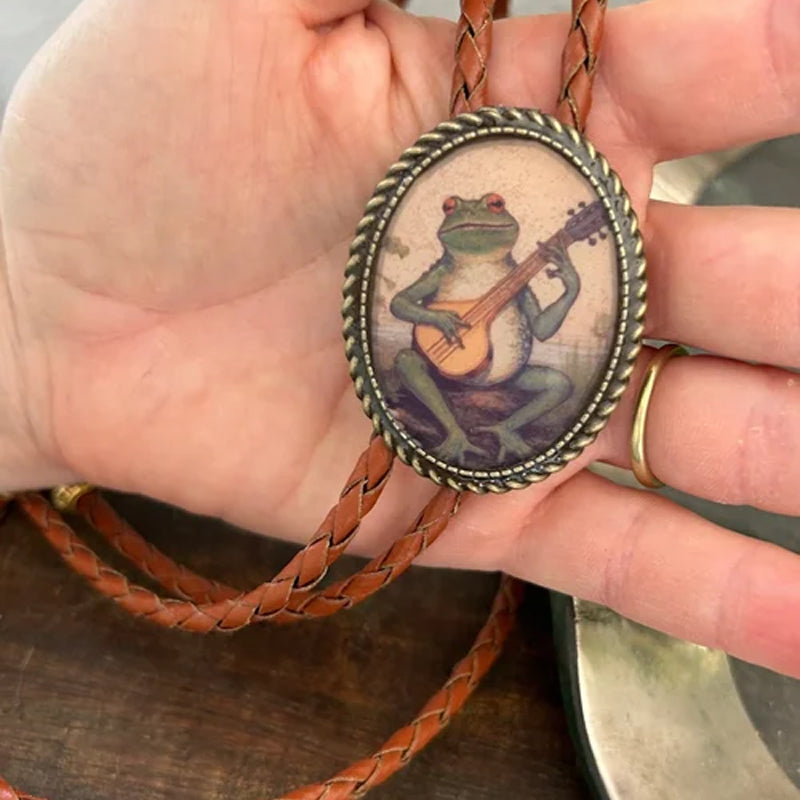 Cravate Bolo Grenouille Banjo Unisexe Originale 0