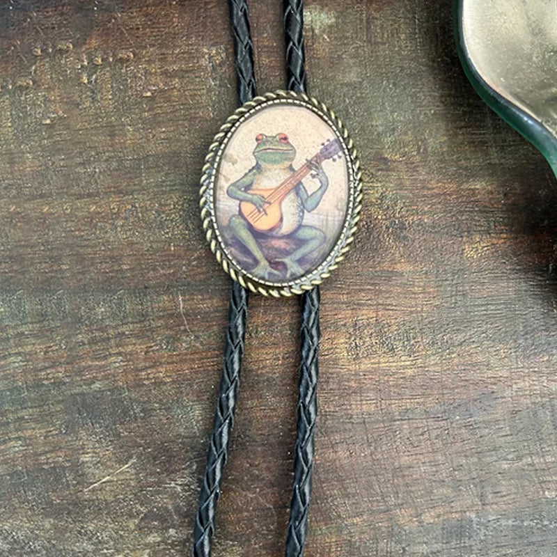 Cravate Bolo Grenouille Banjo Unisexe Originale 2