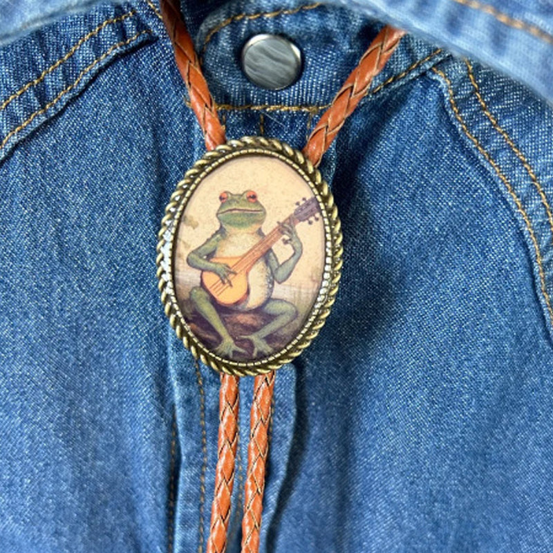 Cravate Bolo Grenouille Banjo Unisexe Originale 8