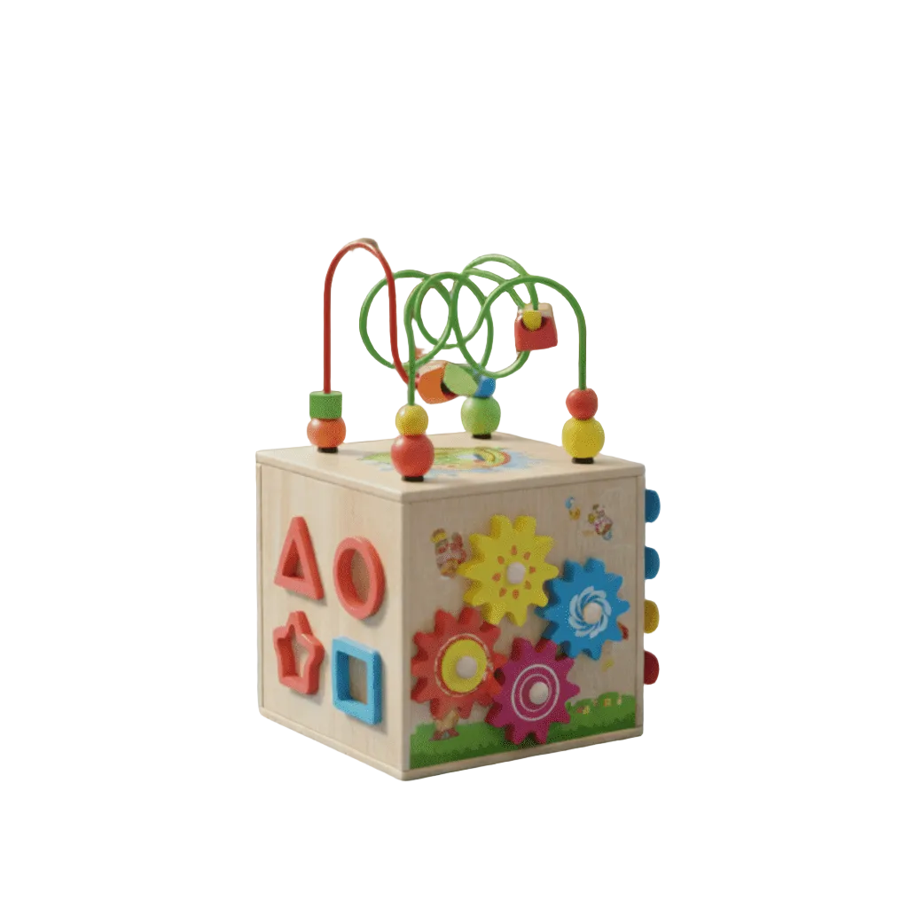 Cube Montessori Interactif pour Tout-Petits 8-en-1 0
