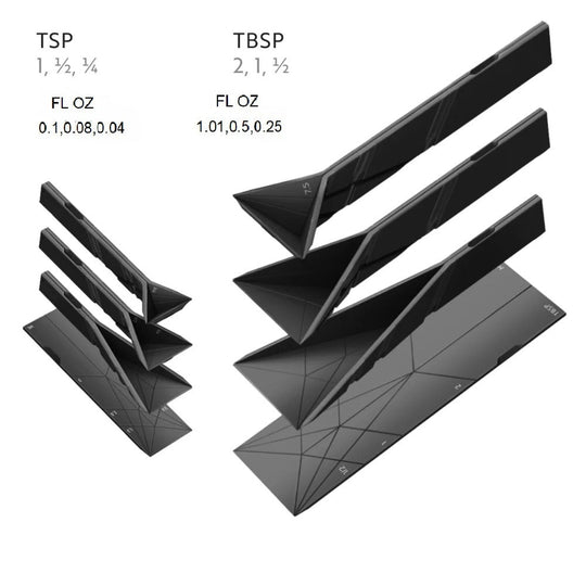 Cuillères à Mesurer Pliantes 3 en 1 Design Pratique 11