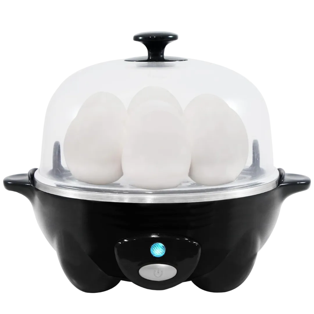Cuiseur à Œufs Multifonctionnel pour 7 Œufs, Cuiseur Œuf Électrique avec Accessoires pour Omelettes et Œufs Pochés 0