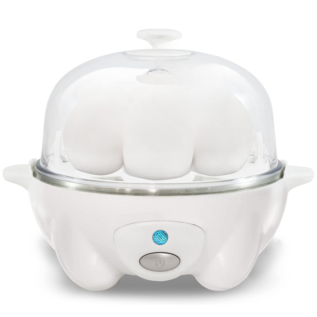 Cuiseur à Œufs Multifonctionnel pour 7 Œufs, Cuiseur Œuf Électrique avec Accessoires pour Omelettes et Œufs Pochés 4