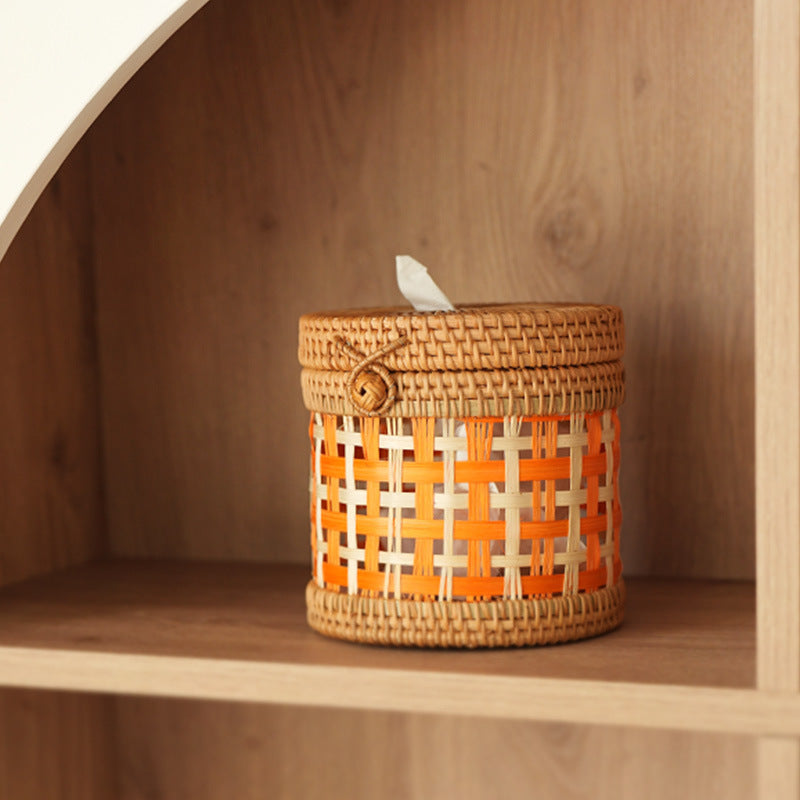 Cylindre de rangement mobile pour femmes avec design artisanal 3