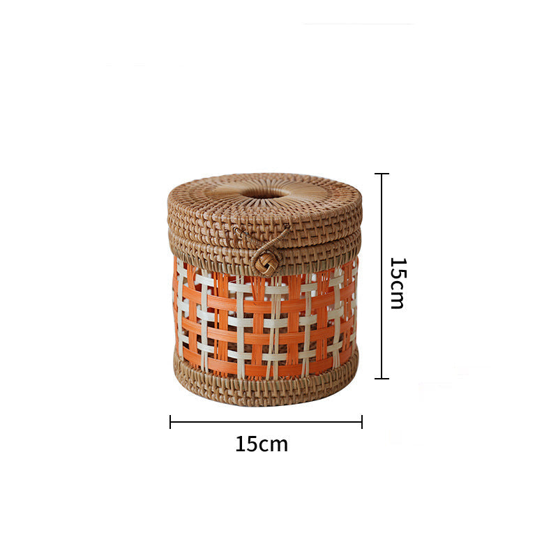 Cylindre de rangement mobile pour femmes avec design artisanal 5