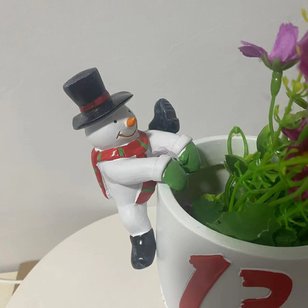 Décoration Bonhomme de Neige pour Plantes Intérieure et Extérieure 0
