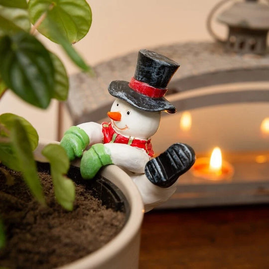Décoration Bonhomme de Neige pour Plantes Intérieure et Extérieure 3