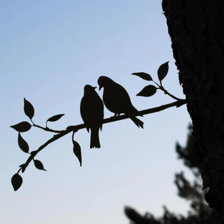 Décoration Extérieure Jardin Oiseaux en Métal Artistiques 5