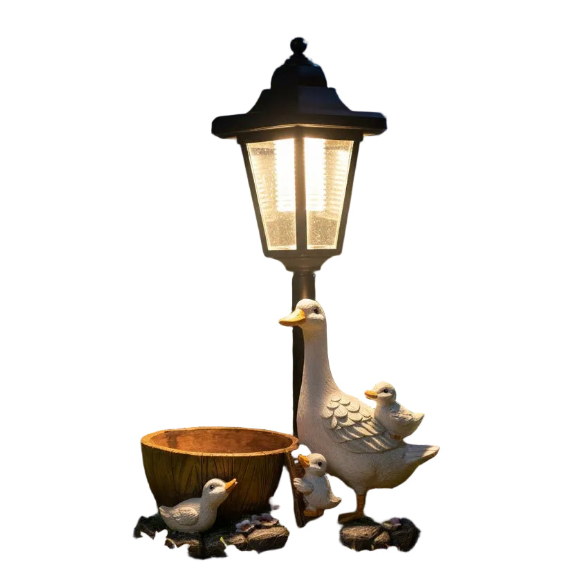 Décoration Jardin Solaire Canard Lumineux Moderne 0