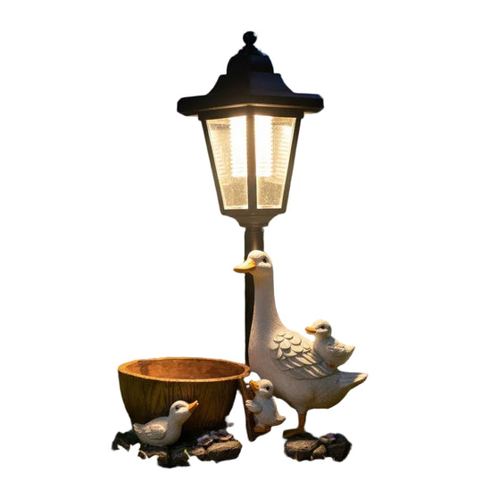 Décoration Jardin Solaire Canard Lumineux Moderne 0