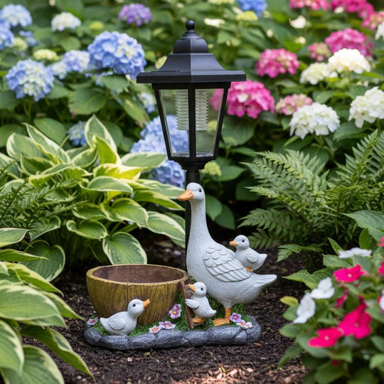 Décoration Jardin Solaire Canard Lumineux Moderne 1
