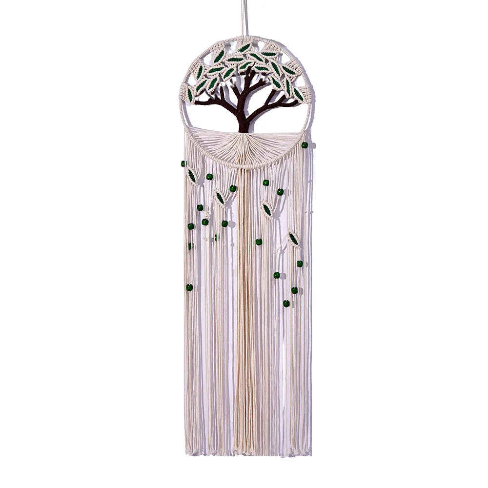Décoration Murale Femme Tenture Arbre de Vie Macramé Bohème 4