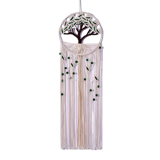 Décoration Murale Femme Tenture Arbre de Vie Macramé Bohème 4