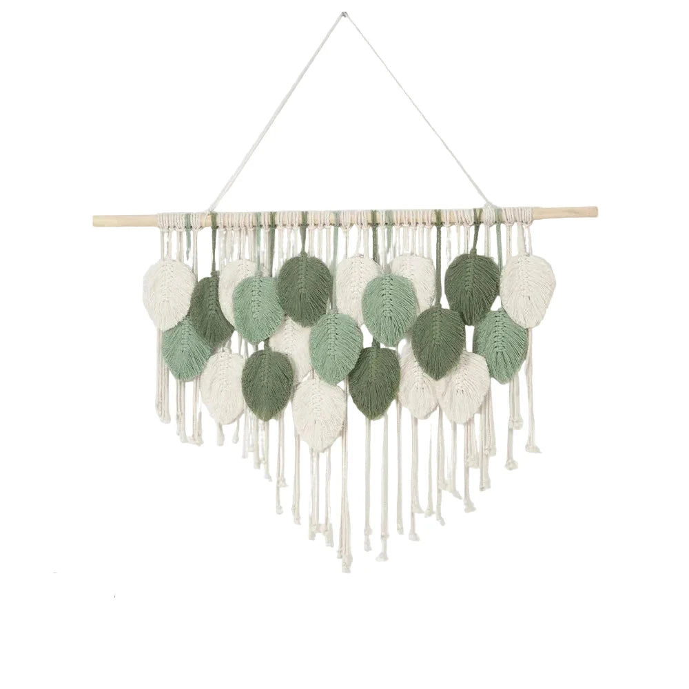 Décoration Murale Feuille Tissée pour Intérieur 6