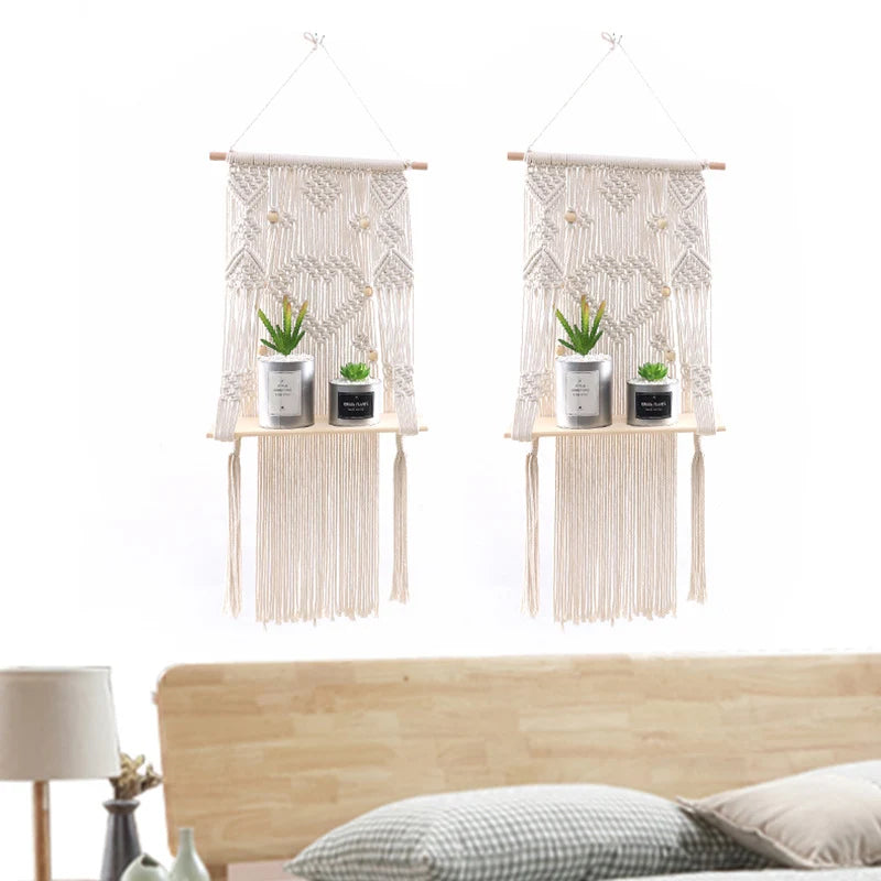 Décoration Murale Macramé Style Bohème pour Intérieur 1