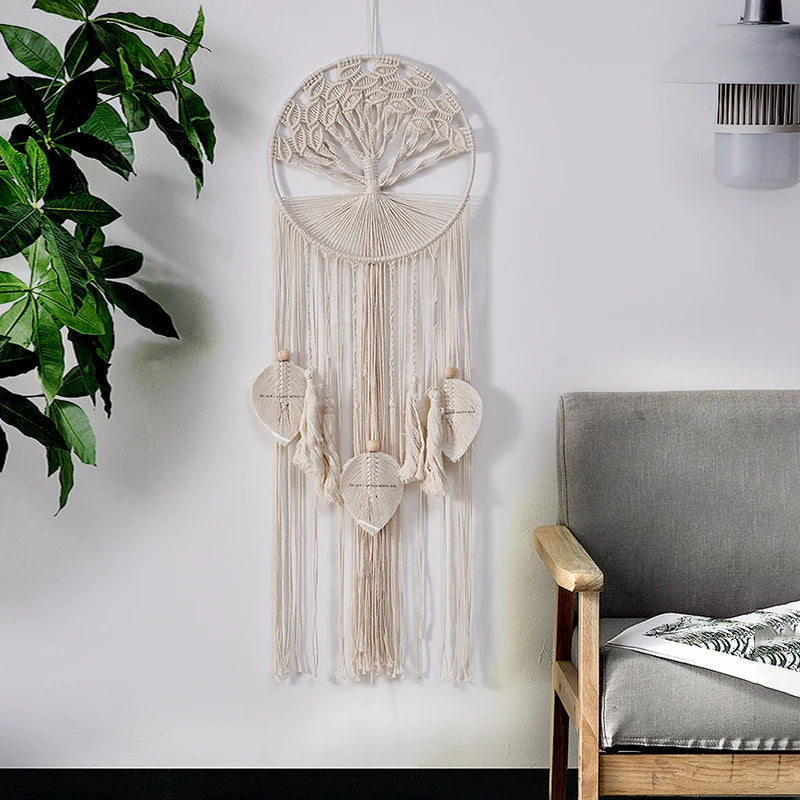 Décoration Murale Macramé Style Bohème pour Intérieur 1