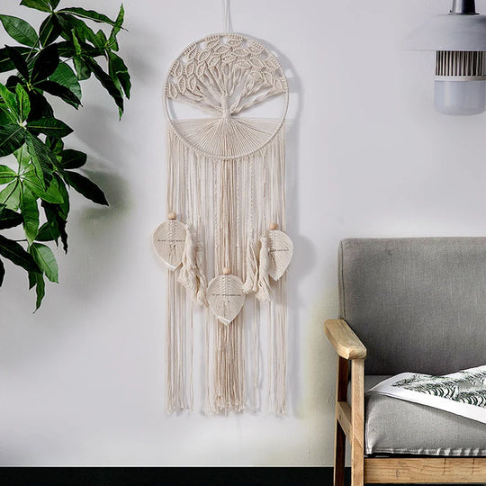 Décoration Murale Macramé Style Bohème pour Intérieur 1