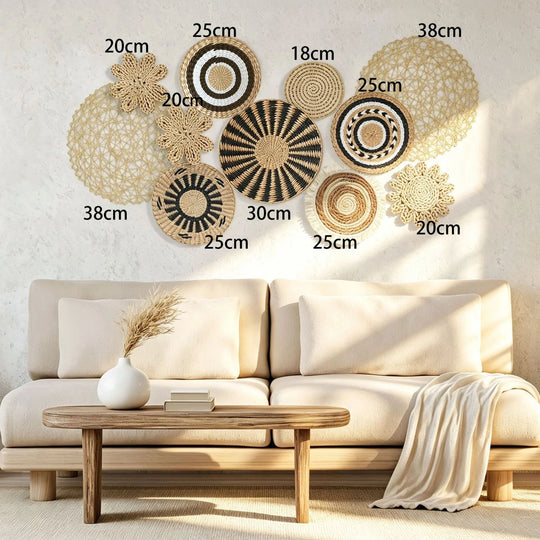 Décoration Murale Originale Artisanale pour Salon - Style Naturel et Accueillant 2
