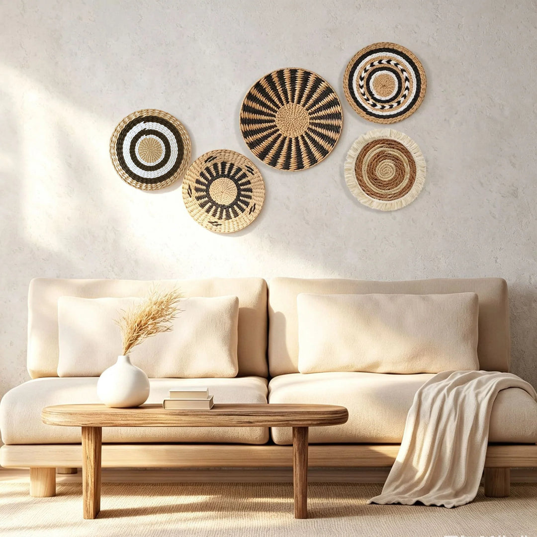 Décoration Murale Originale Artisanale pour Salon - Style Naturel et Accueillant 3