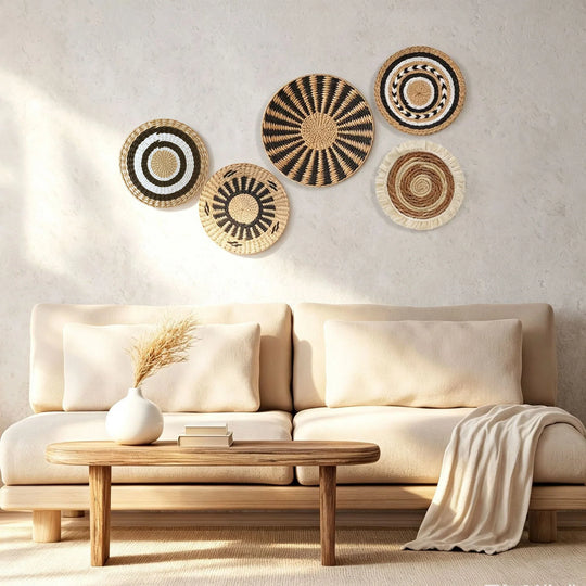 Décoration Murale Originale Artisanale pour Salon - Style Naturel et Accueillant 3
