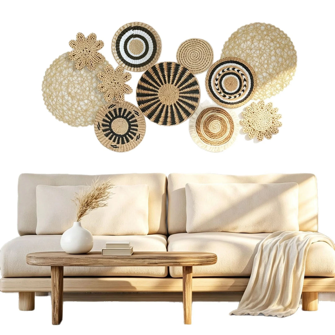 Décoration Murale Originale Artisanale pour Salon - Style Naturel et Accueillant 4