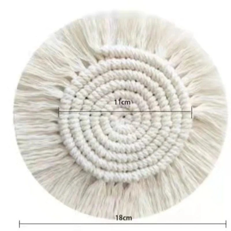 Décoration Murale Ronde Macramé Artisanale 0