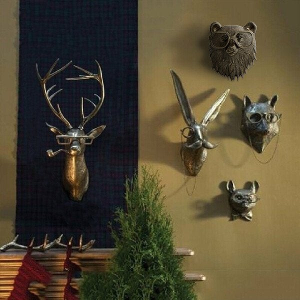 Décoration Murale Tête d'Animal Unique 1